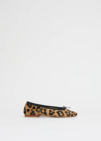 Mansur Gavriel Women's Dance Ballerina Flats in leopard black - women's flats - detail view