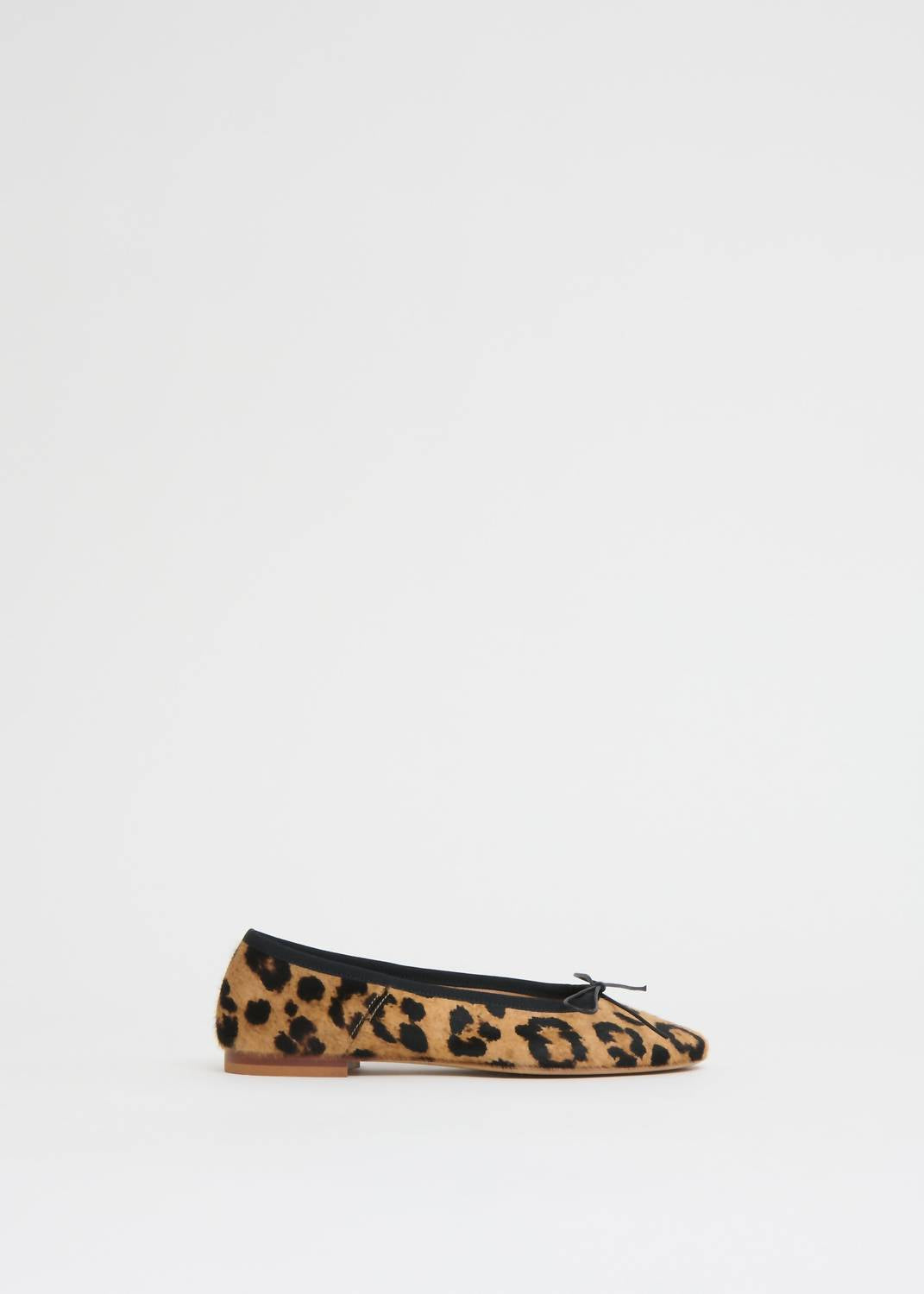 Mansur Gavriel Women's Dance Ballerina Flats in leopard black - women's flats - detail view