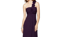 Last Dress - One-shoulder Chiffon Gown