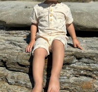 Me & Henry - Boy's Martingale Henley Romper