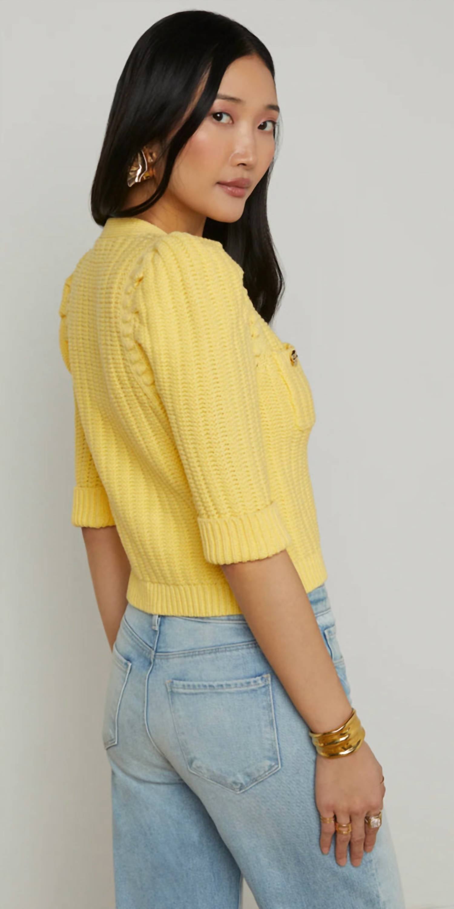 L'Agence - Delilah Crop Cardigan