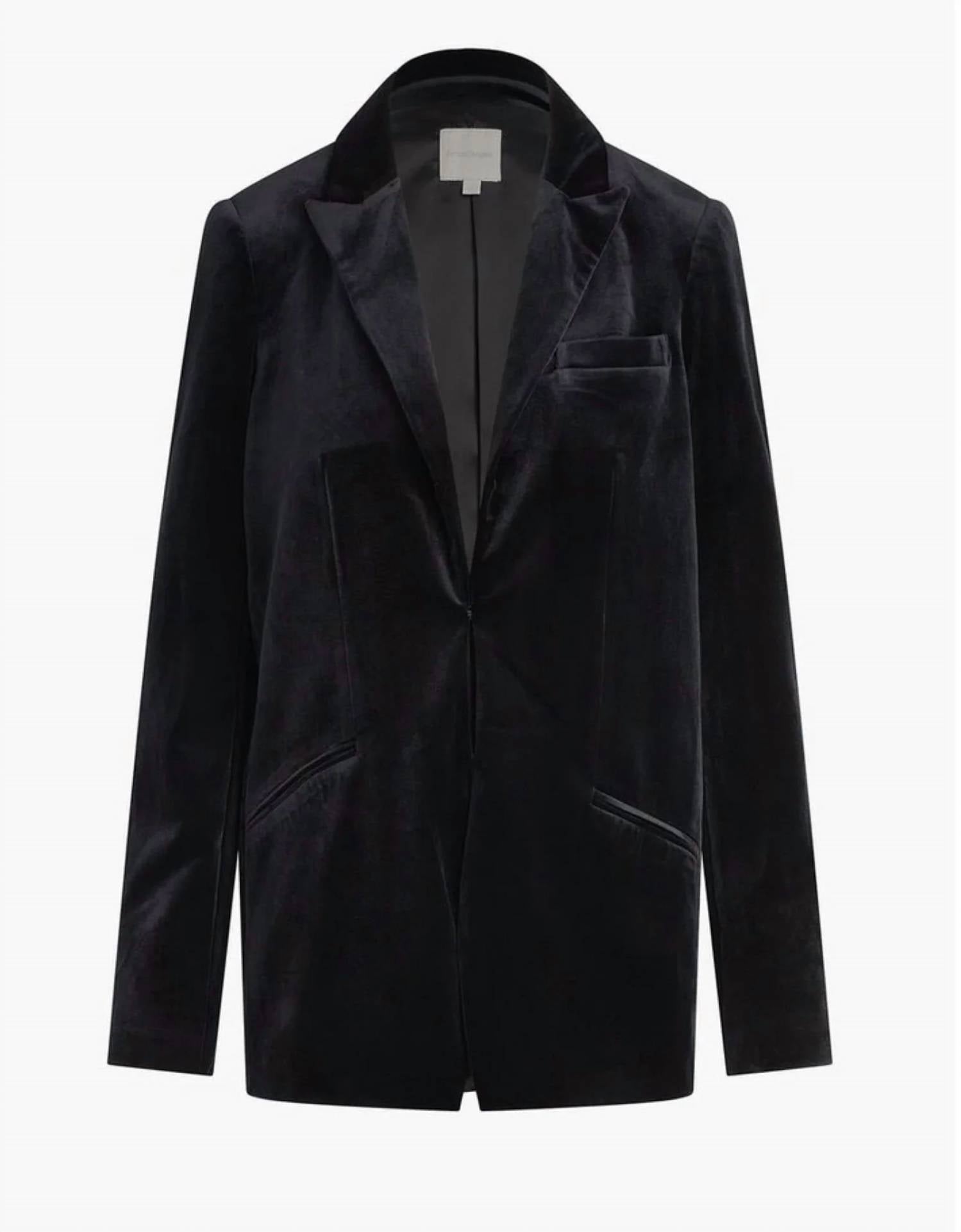Favorite Daughter - Velvet Longline Blazer