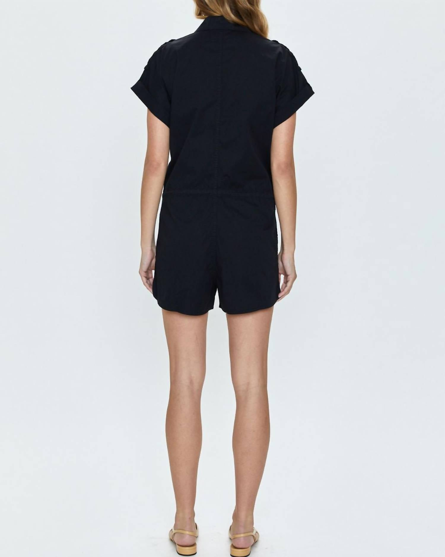 Pistola - Meg Short Sleeve Zip Front Romper