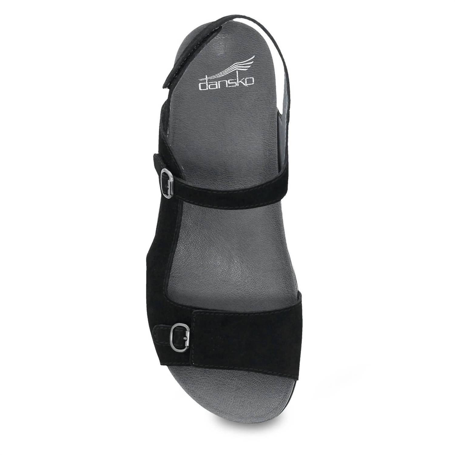 dansko WOMEN'S JORDYN SANDAL in black nubuck - women's sandal - view 5