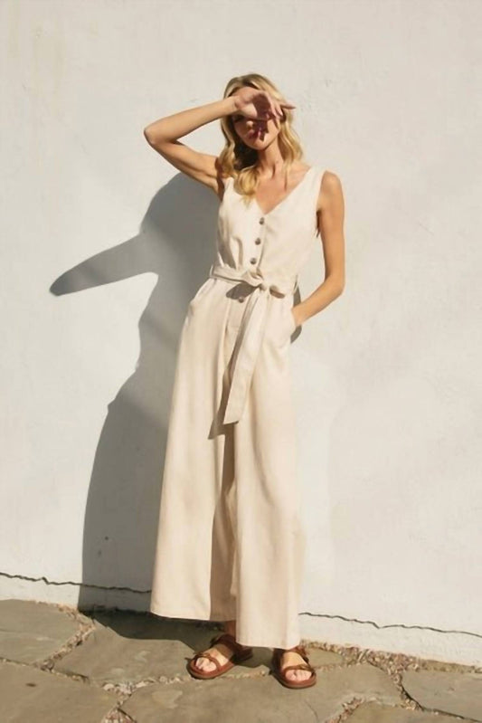 Dress Forum - Brielle Button Front Jumpsuit