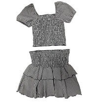 Cheryl Creations - Tween Plaid Ruffle Skirt and Top Set