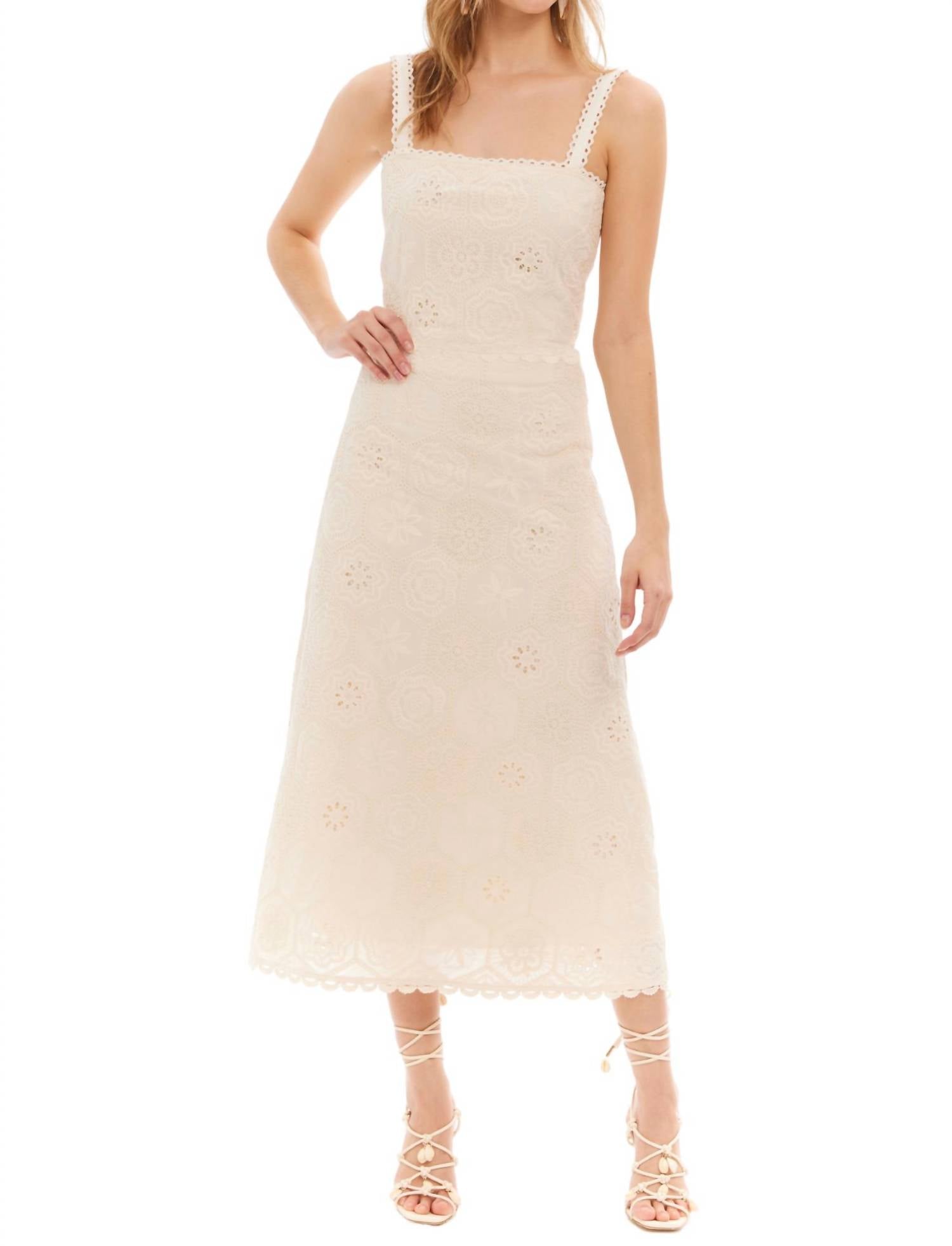 ALLISON NEW YORK Star Tank Top in creme - women's tank top - view 5