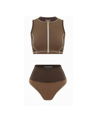 It'S Now Cool - Contour Zip Crop Top