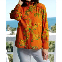 Dizzy-Lizzie - Sun Valley Oversized Shirt with Ruffled collar