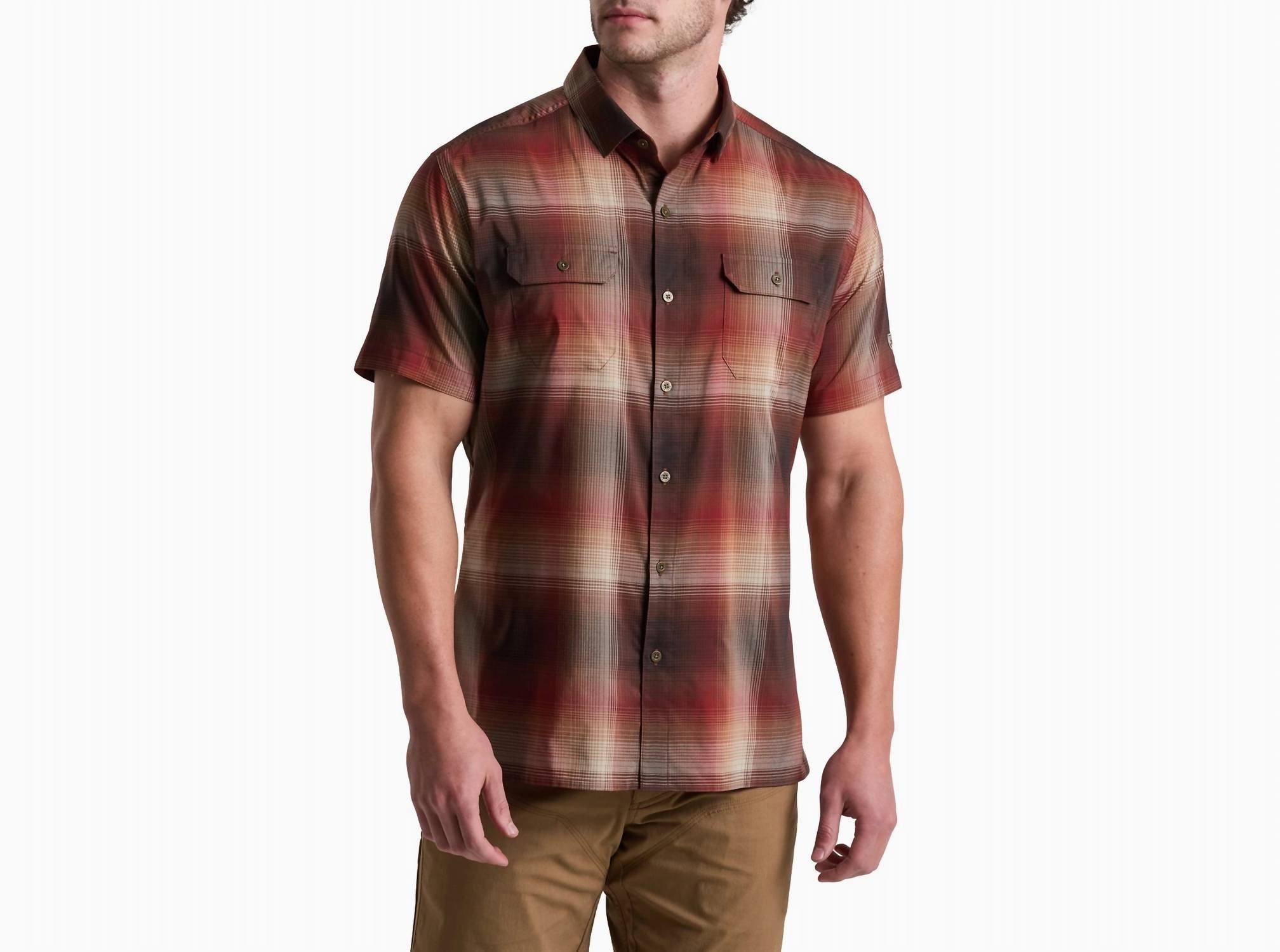 KUHL Response Short Sleeve Shirt in red clay - men's t-shirt
