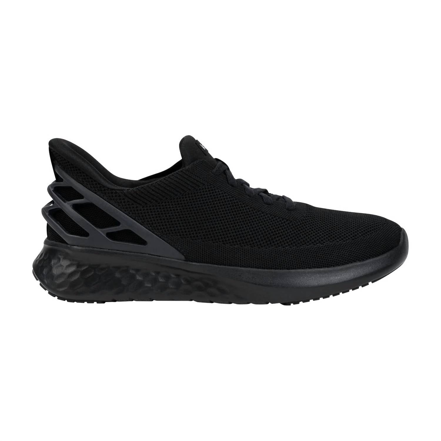 kizik Men's Athens Slip-on Heel Lift Sneakers in black - men's sneaker - detail view
