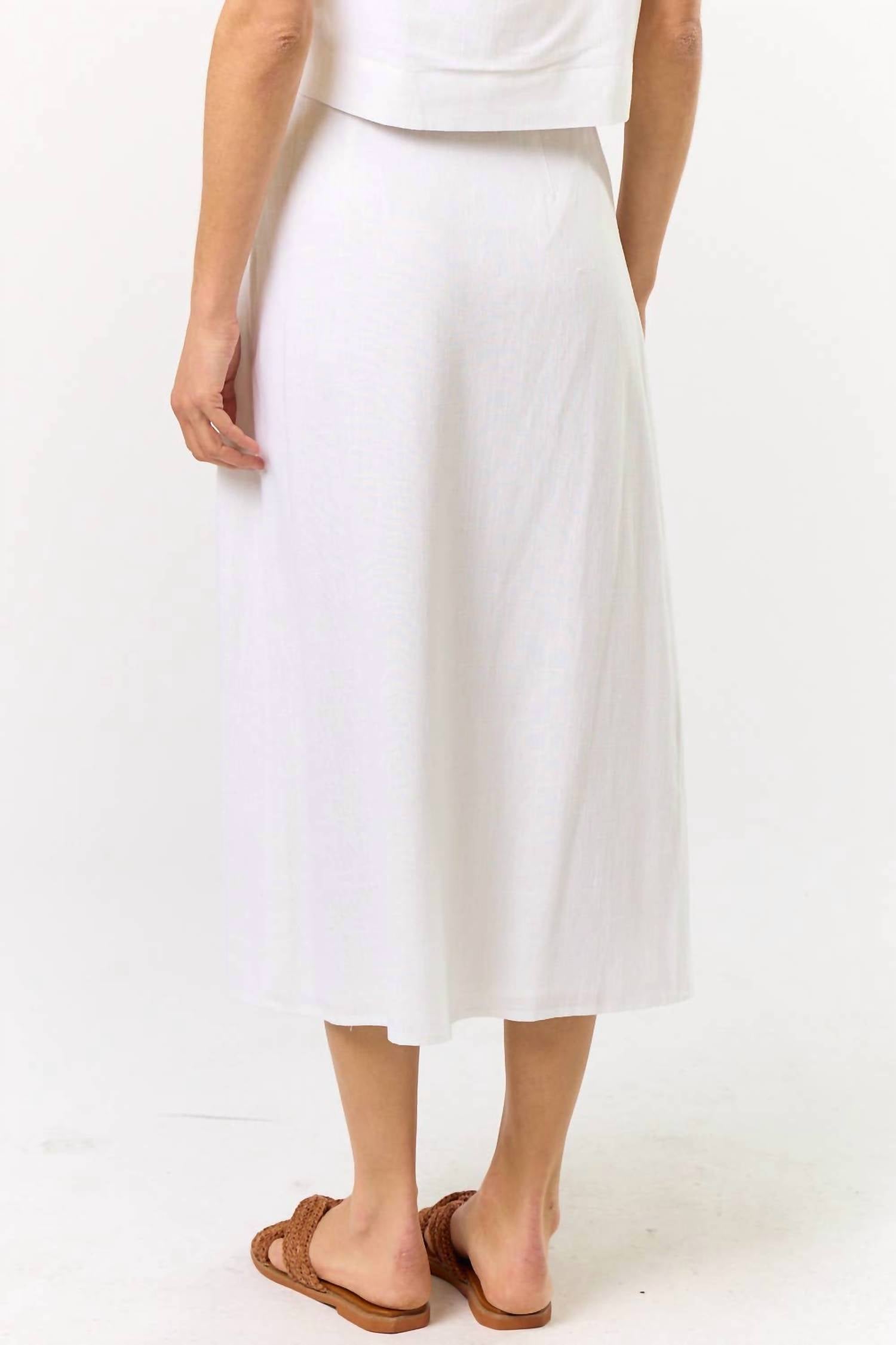 Lalavon - Midi Length Wrap Skirt