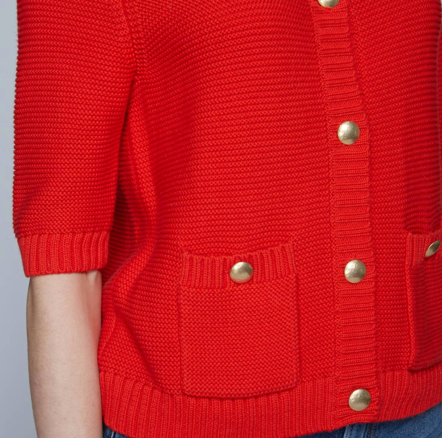 Autumn Cashmere - Button Front Elbow Sleeve Jacket