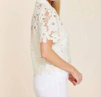 Dolce Cabo - Lace Collared Shirt