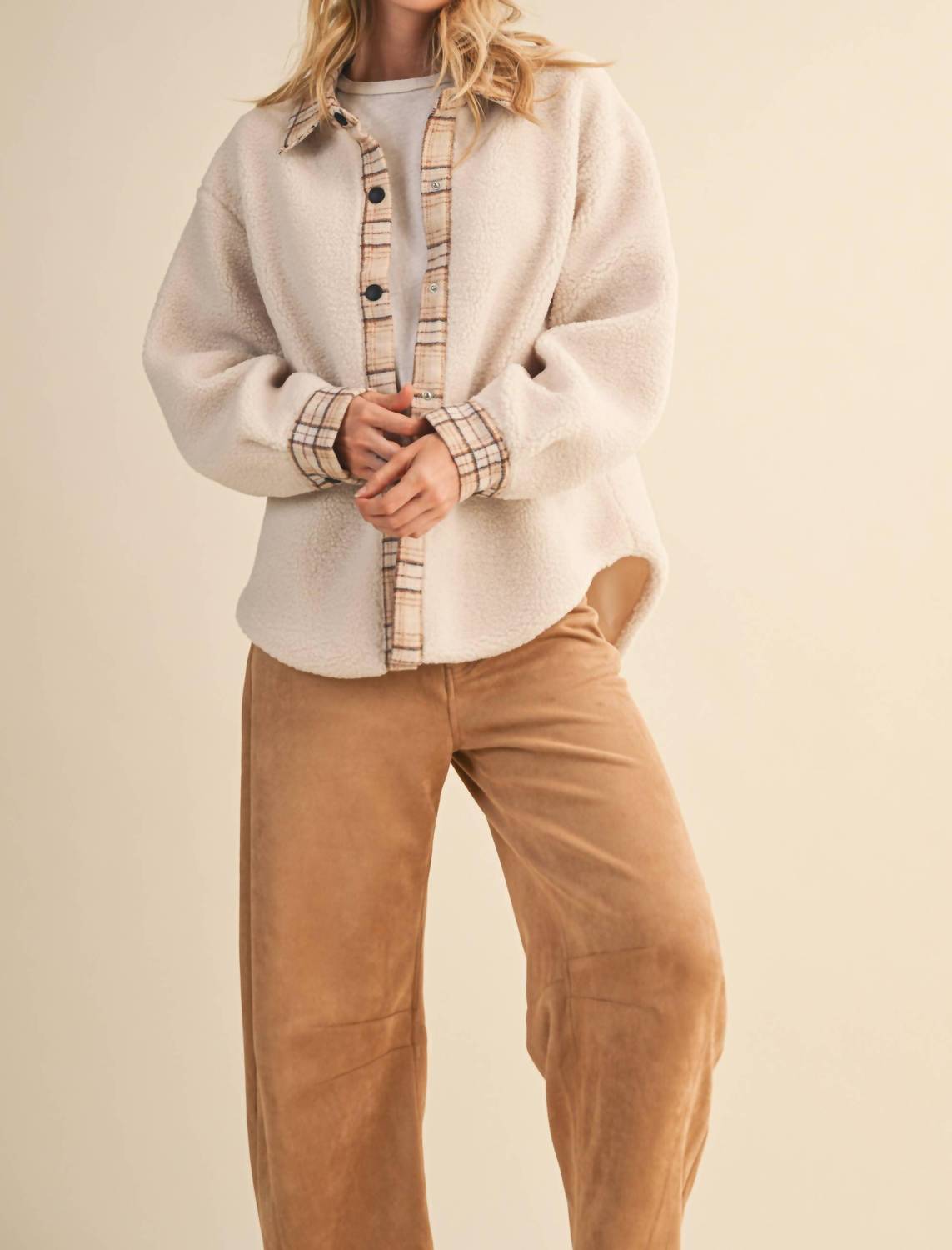 Klesis - Austin Plaid Contrast Sherpa Jacket