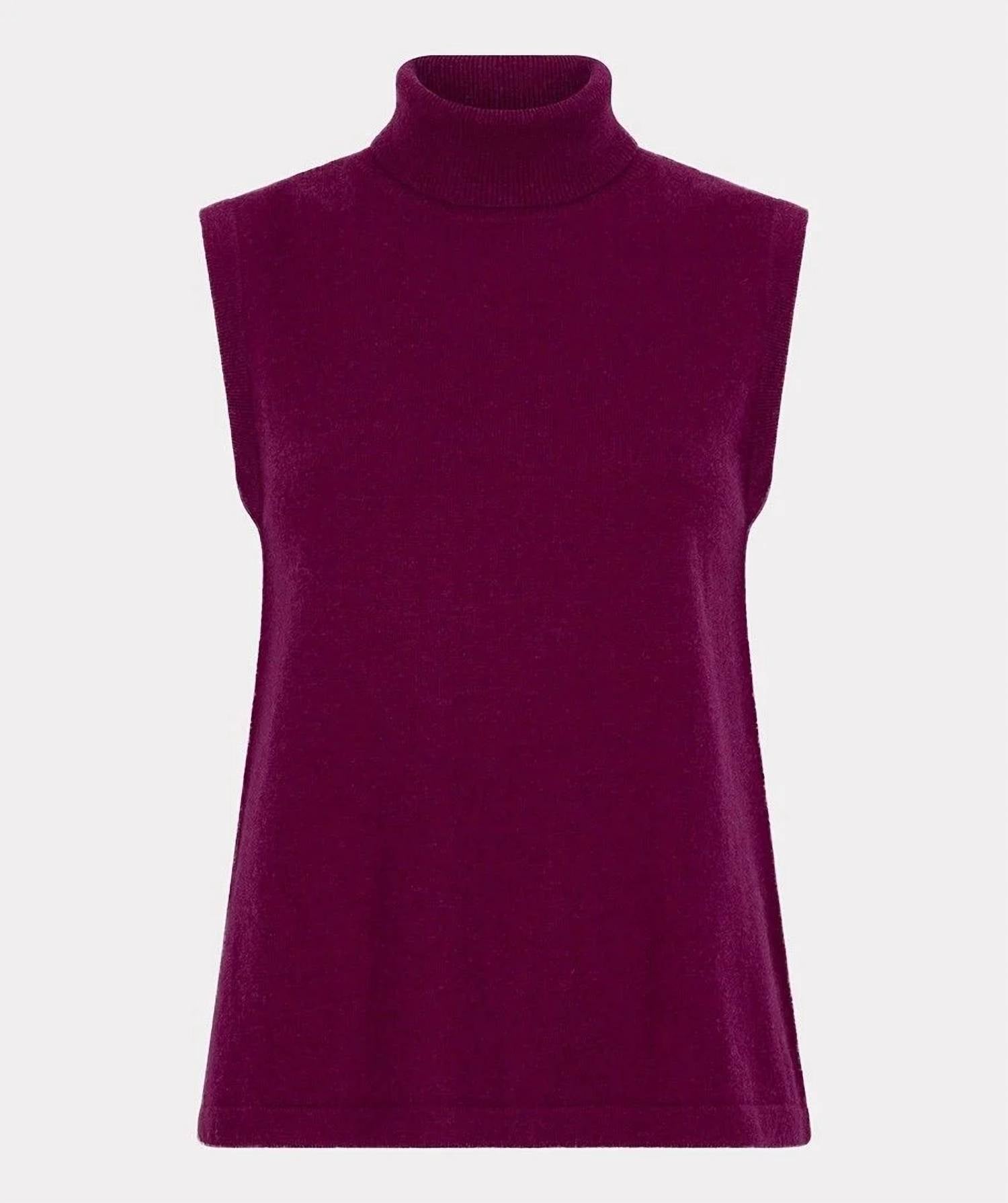Esqualo - Sleeveless Turtleneck Sweater
