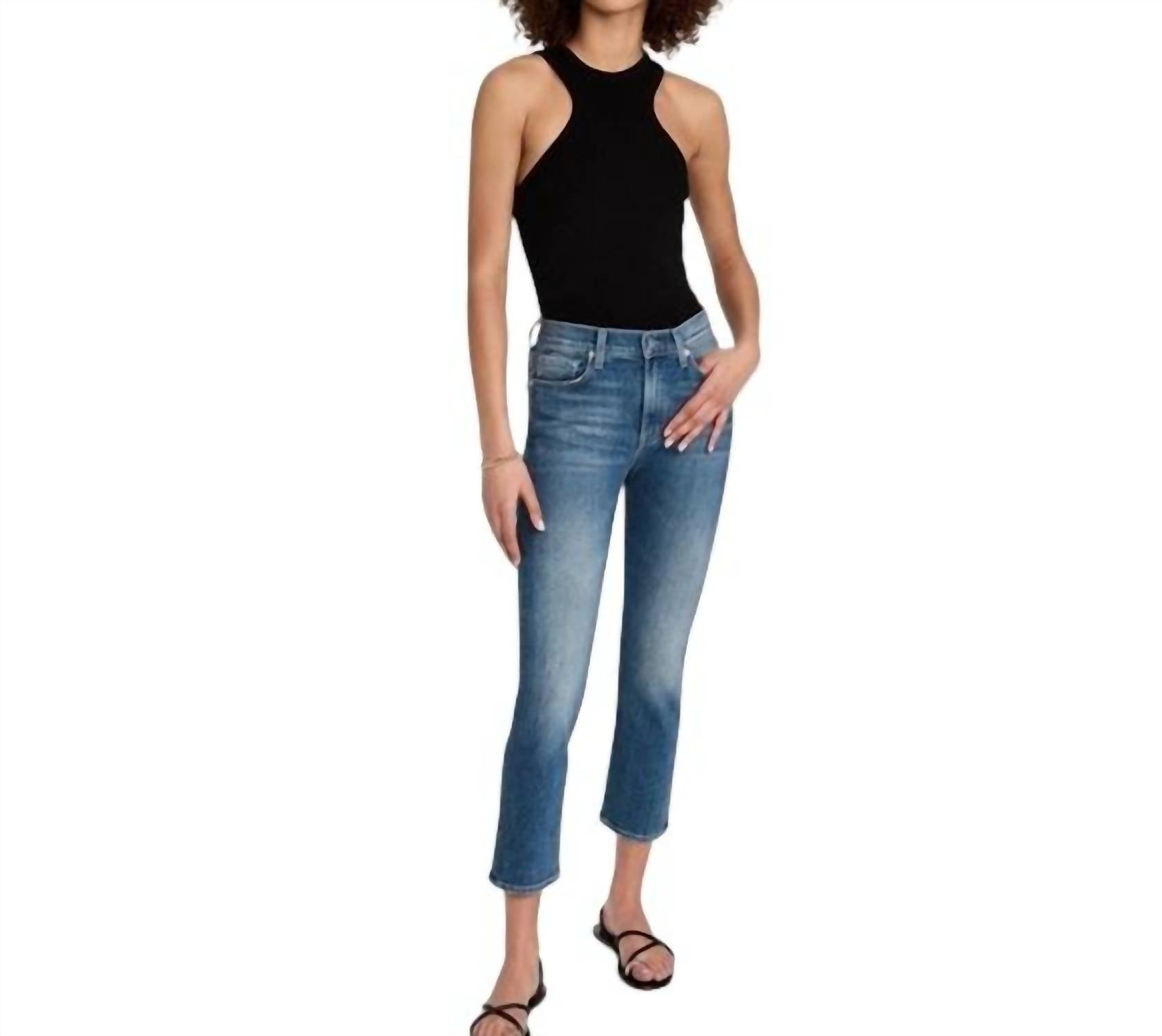 Re/Done - 90's High Rise Anklecrop Jeans