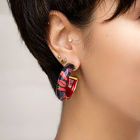 Gold & Honey - Women's Feeling Spicy Illusion Hoop Earrings