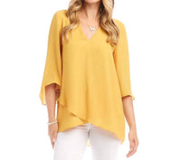 Karen Kane - Bracelet Sleeve Asymmetric Top