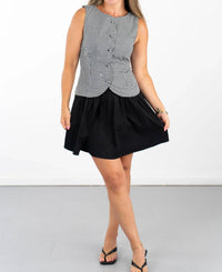 Olivaceous - Angie Gingham Mini Dress
