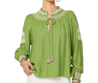 Current Air - Bohemien V-Neck Top With Tassel