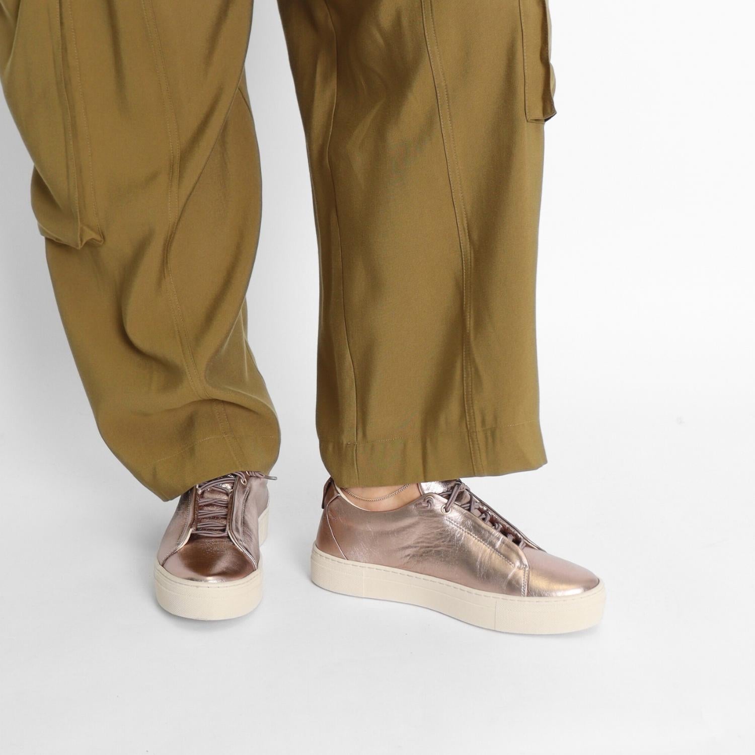 Ateliers Women's Versa Leather Sneaker in bronze - women's sneaker - view 4
