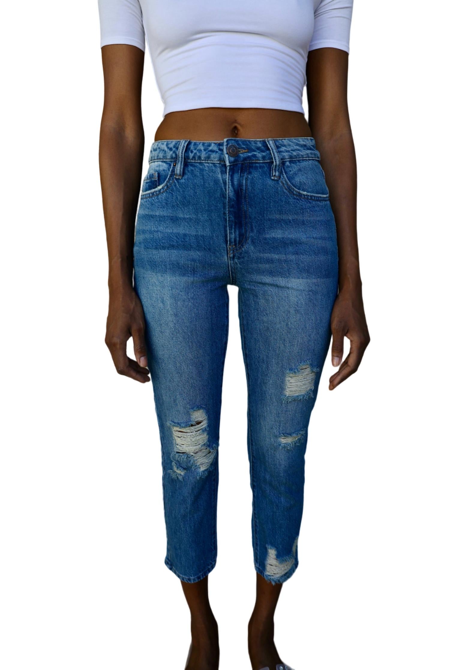 Ymi - Sandy High-Rise Mom Fit Jeans