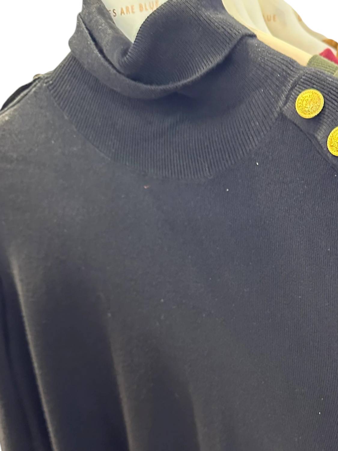 SKIES ARE BLUE Women's Turtleneck Sweater in black - women's sweater - view 5
