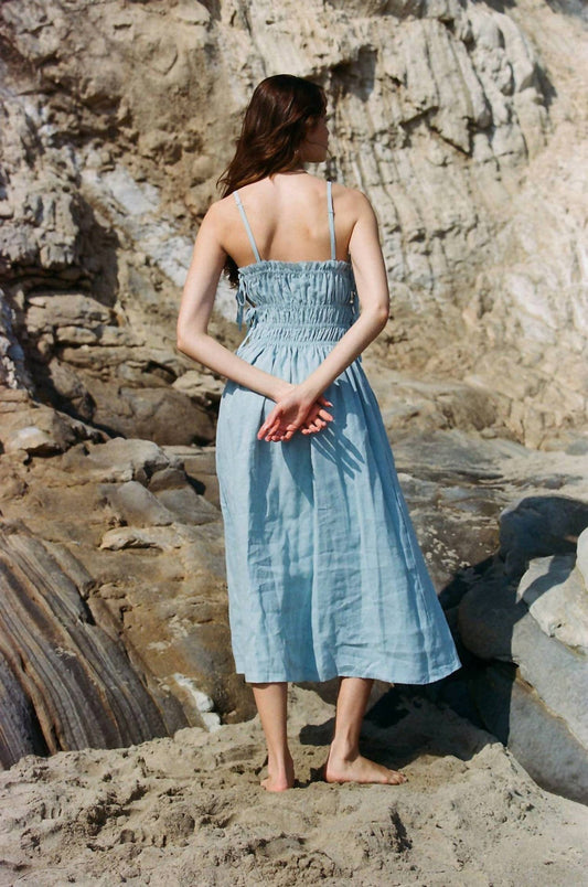 A.Ren - Woven Linen Sleeveless Maxi Dress