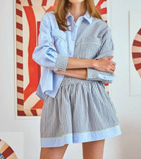 Hunter Bell - Croquet Stripe Hudson Shirt