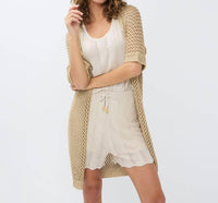 Esqualo - Glenny Long Open Knit Cardigan