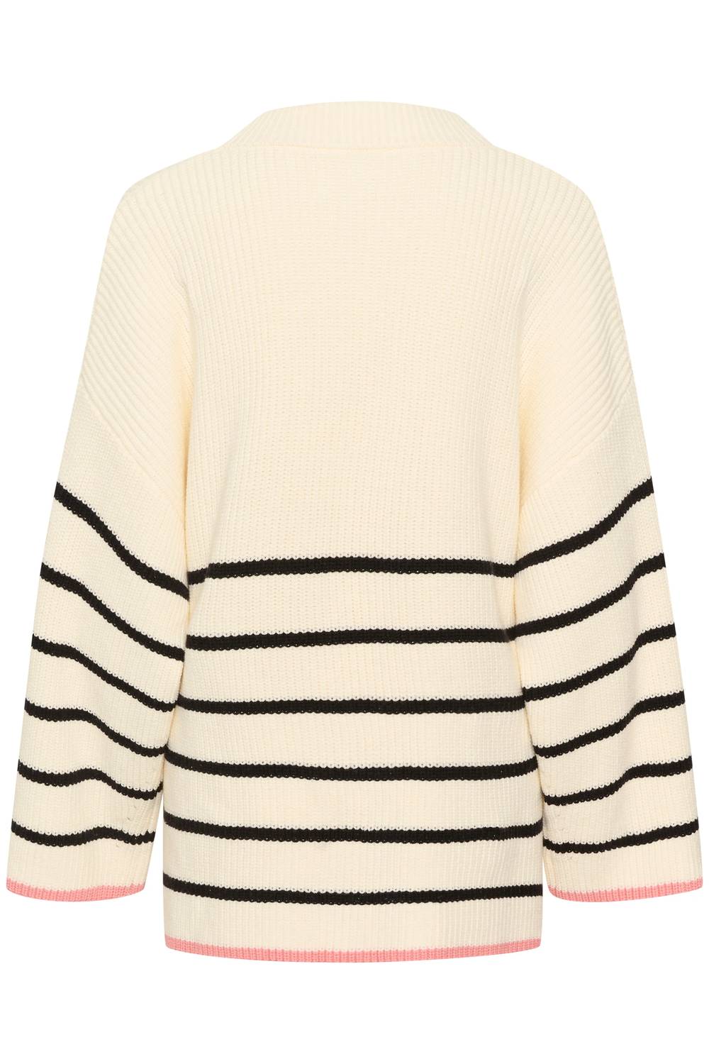Soaked In Luxury - Musling V-neck Loose Fit Pullover Sweater