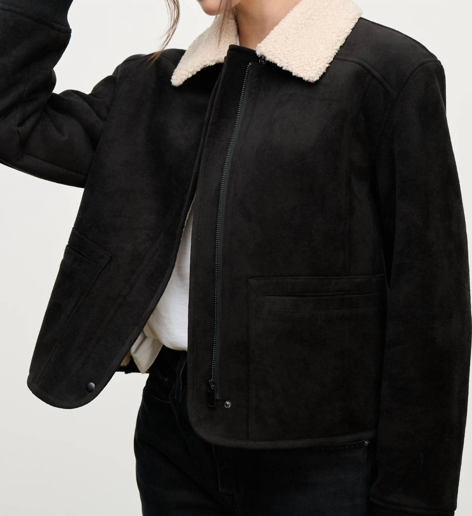 Velvet By Graham & Spencer - Juno Sherpa Zip Jacket