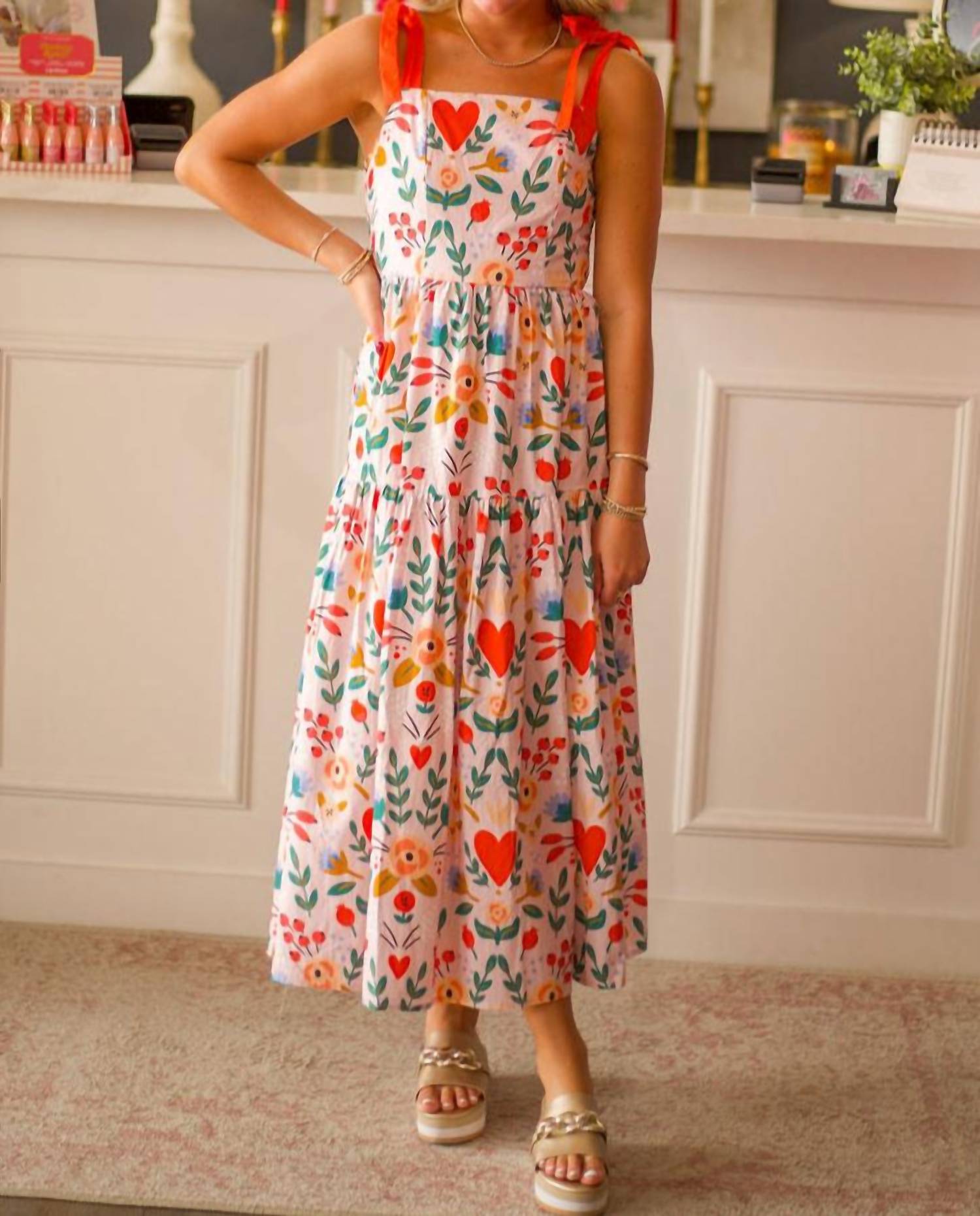Sincerely Ours Alexa Dress in romantic flower - women's dress