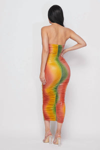 Hot & Delicious - Ombre Bodycon Midi Dress