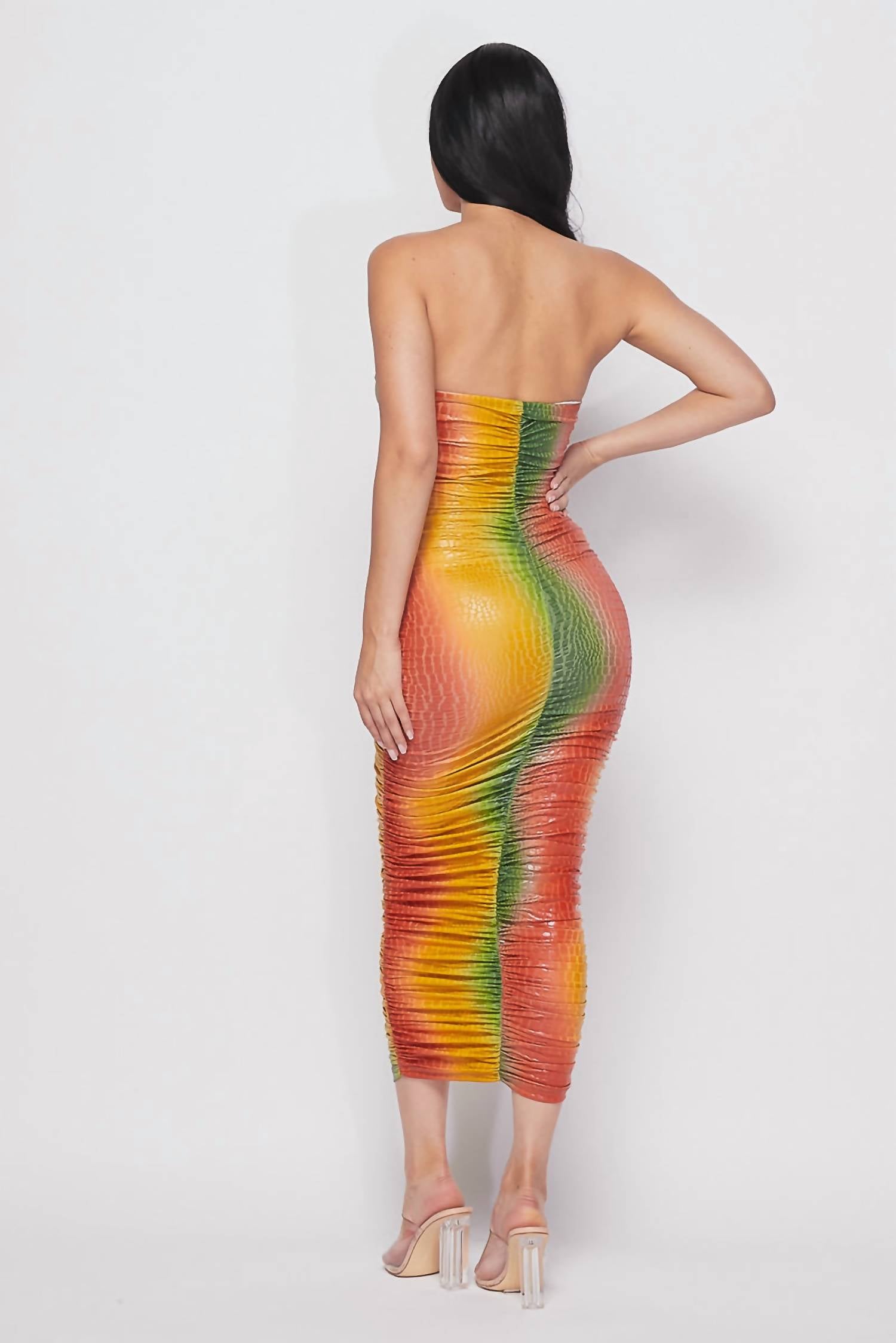 Hot & Delicious - Ombre Bodycon Midi Dress
