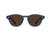 RAEN Optics Men's Kostin Round Sunglasses in twilight vibrant brown polarized - men's accessory - detail view
