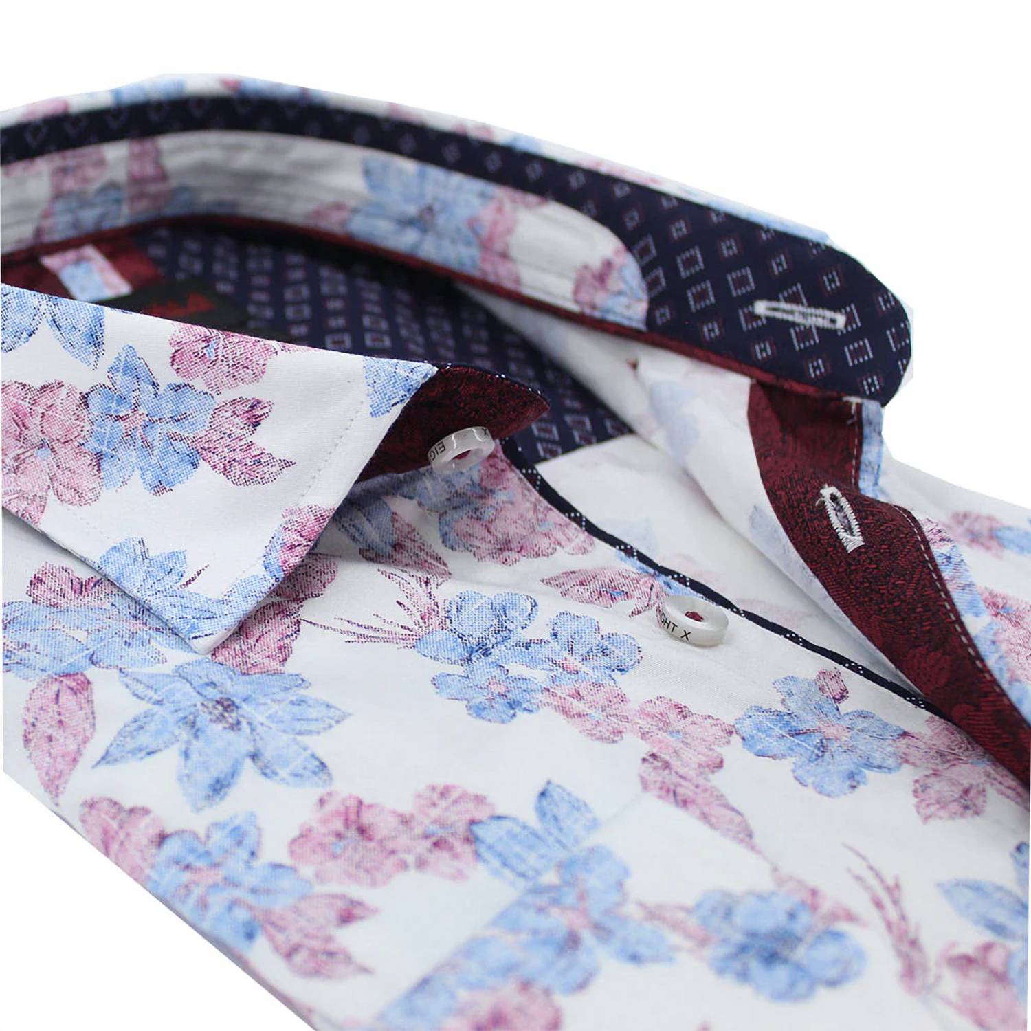 Eight X - Distressed Wildflower Button Down Shirt
