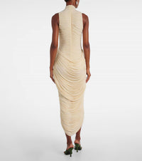 Magda Butrym - The Floral Applique Ruched Dress