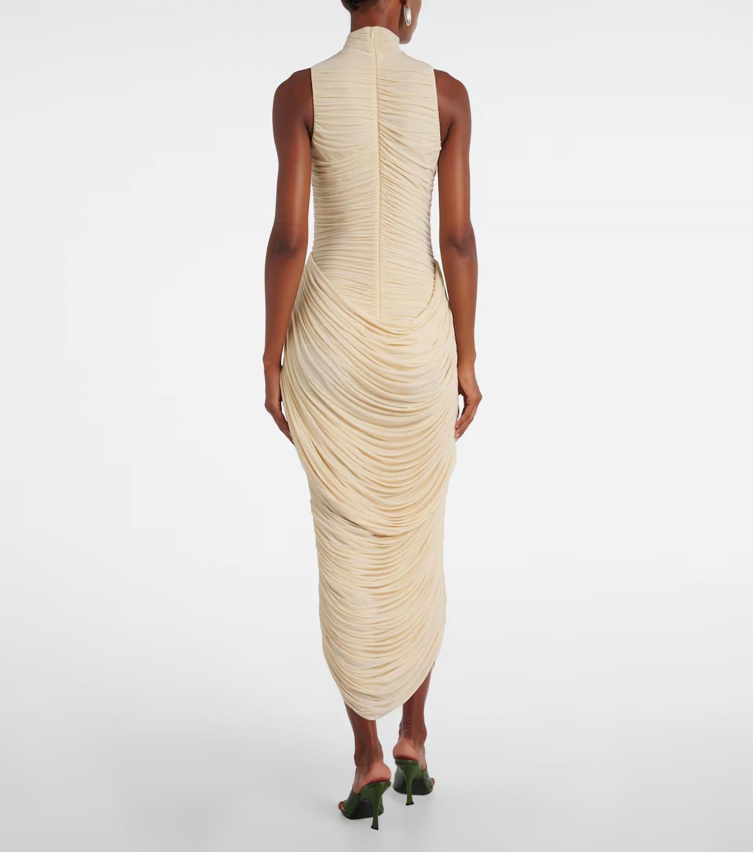 Magda Butrym - The Floral Applique Ruched Dress