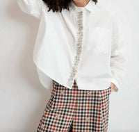 Essentiel Antwerp - Hilver Ebellished Placket Button Down Shirt