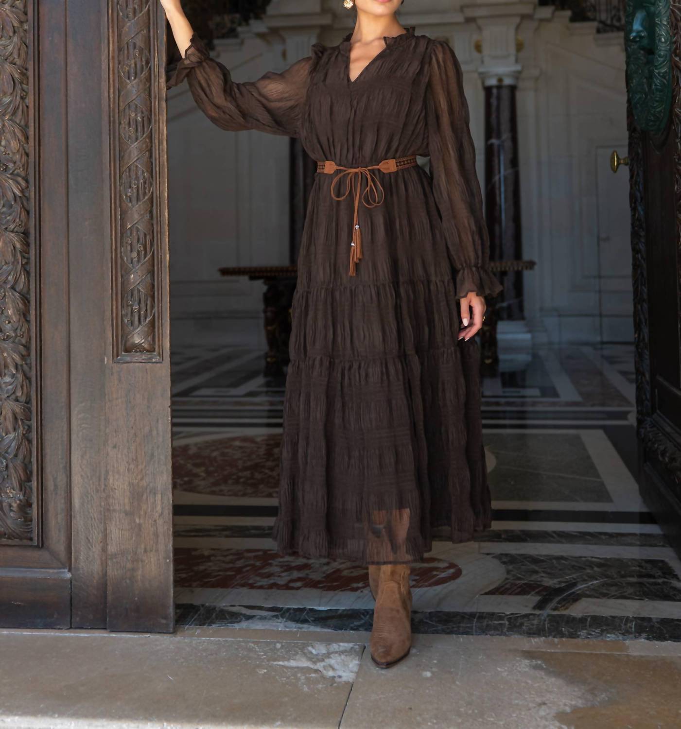 Choklate Paris - Simone Ruched Long Dress