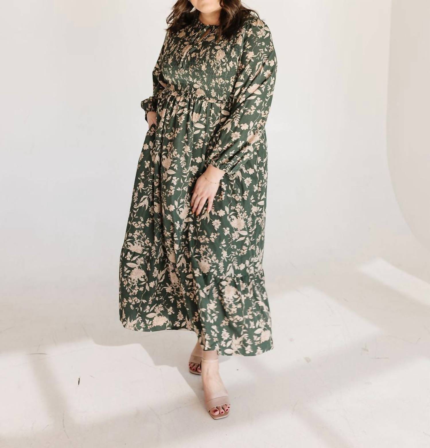 Polagram Rayne Maxi Dress in green - women's dress - view 4