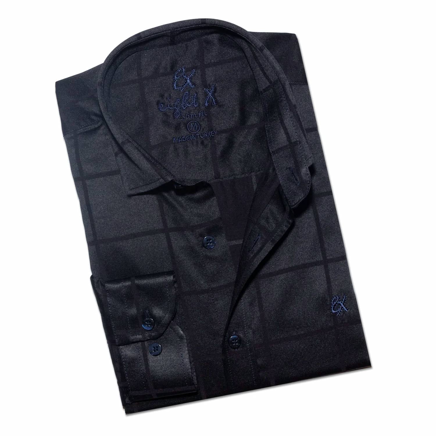 Eight X - Window Pane Jacquard Shirt