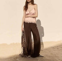 Deluc - Strand Silk Wide Leg Pants