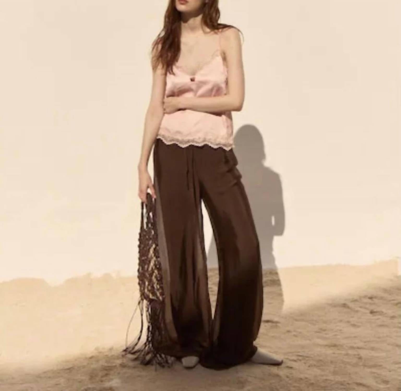 Deluc - Strand Silk Wide Leg Pants