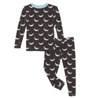 Kickee - Kid's Bamboo Print Long Sleeve Pajama Set