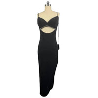 Ieena For Mac Duggal - Women's Midi Rhinestones Cocktail Dress
