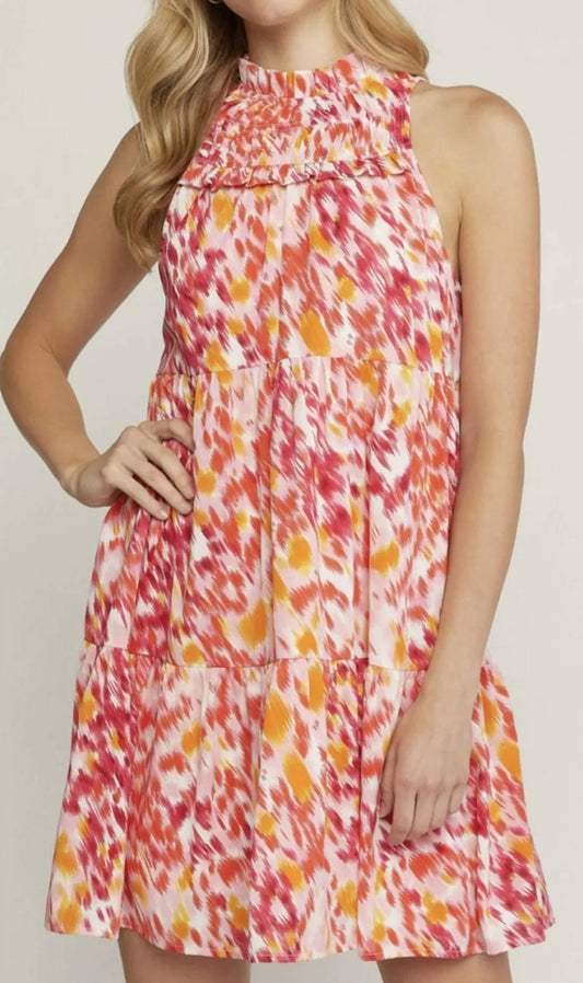 Entro - High Neck Sleeveless Dress