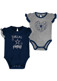Dallas Cowboys Merchandising - Baby Girl Dallas Cowboys Too Much Love One Piece Set